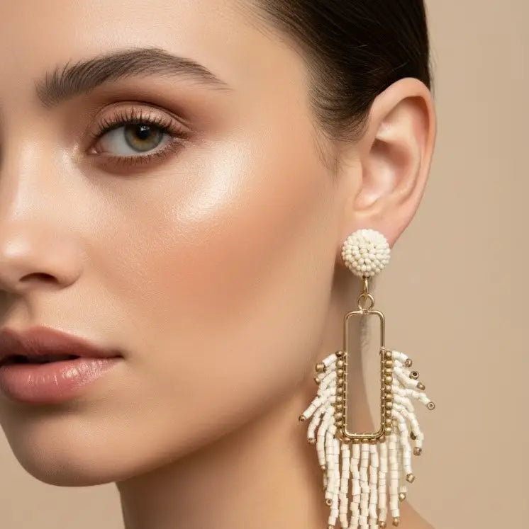 Boucles d’oreilles Zanzibar Ivoire